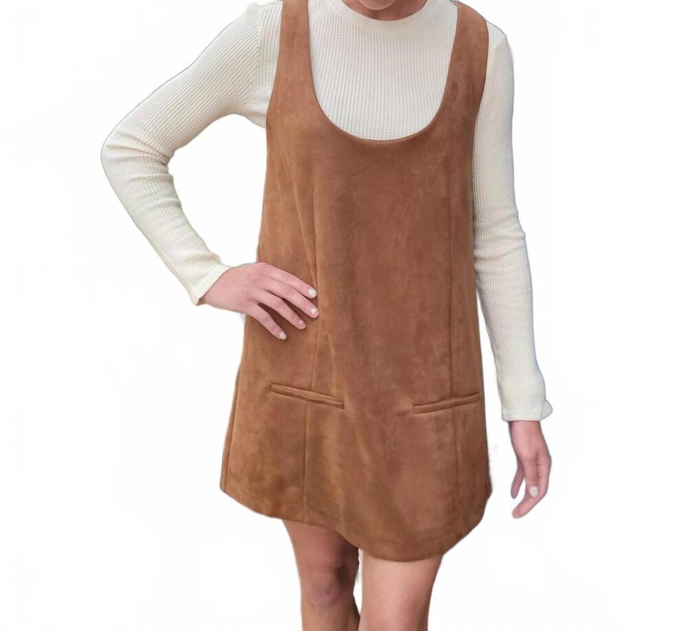 NEW HYFVE isabell corduroy mini dress in camel